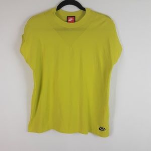 NIKE Neon Workout Top Sleeveless Mesh L